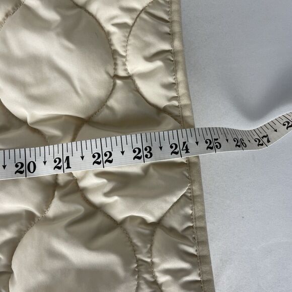 J. Crew Quilted Vest with PrimaLoft Beige Women's Size L - Picture 9 of 9